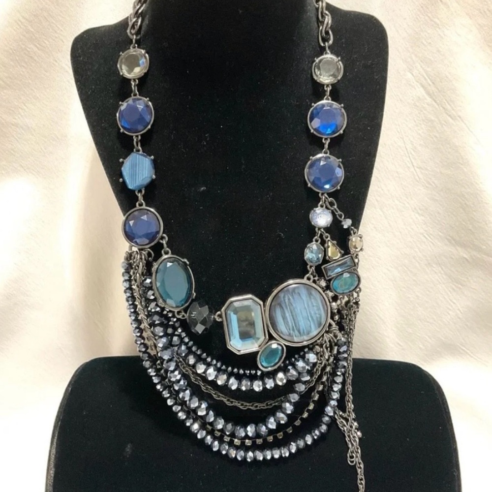 Blue Chico’s  Paisley Necklace